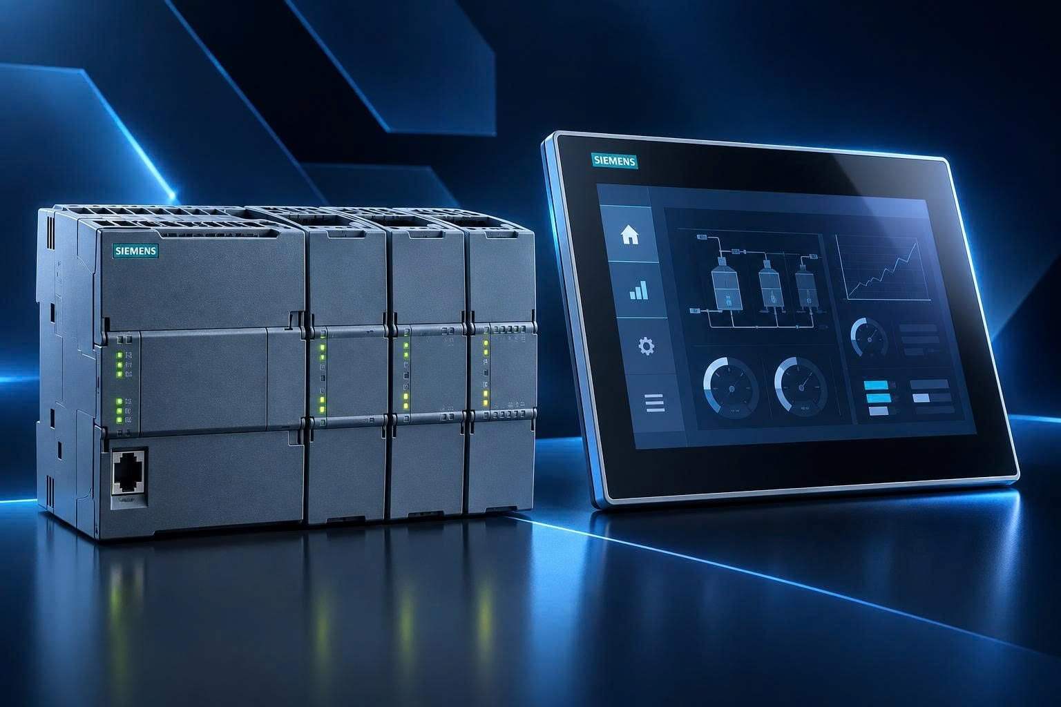 PLC Siemens và màn hình HMI