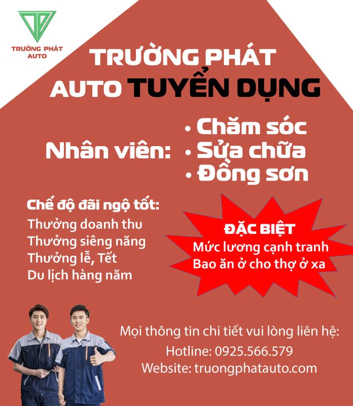 Tuyển dụng nhân viên cho Trường Phát AUTO Chư Sê